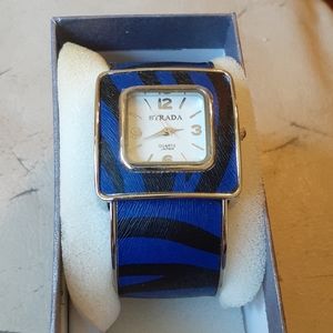 Blue and black Strada Bangle Watch